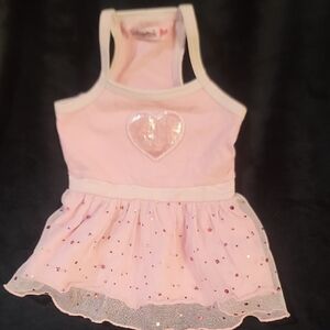 Pink Heart Dog Dress